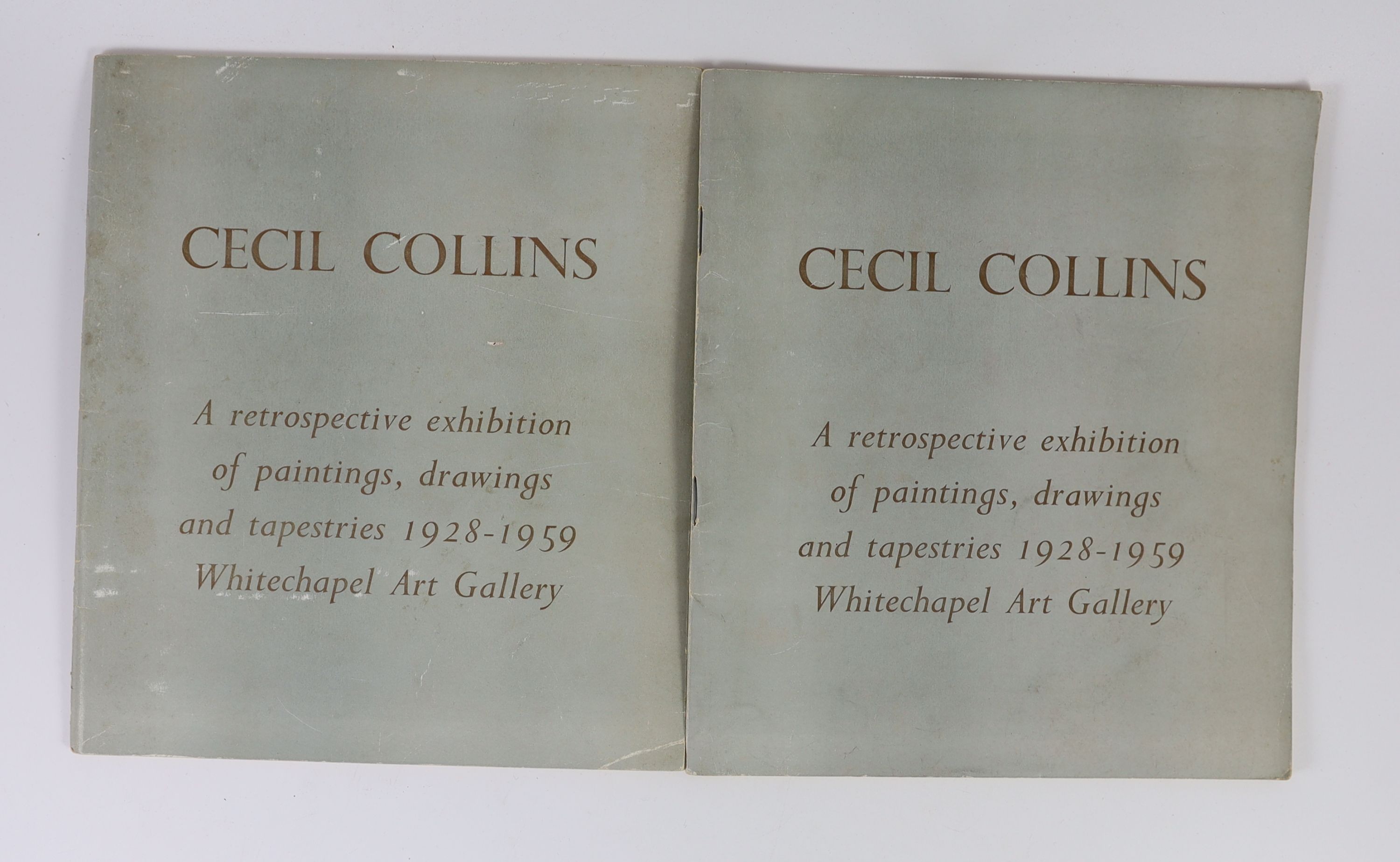 Collins, Cecil - In the Solitude of this Land. 1st and limited ed. 1 of 100. Complete with autolithograph frontispiece signed in pencil by the author. Printed paper wrappers. 8vo. Golgonooza Press, Ipswich, 1981; Morphet
